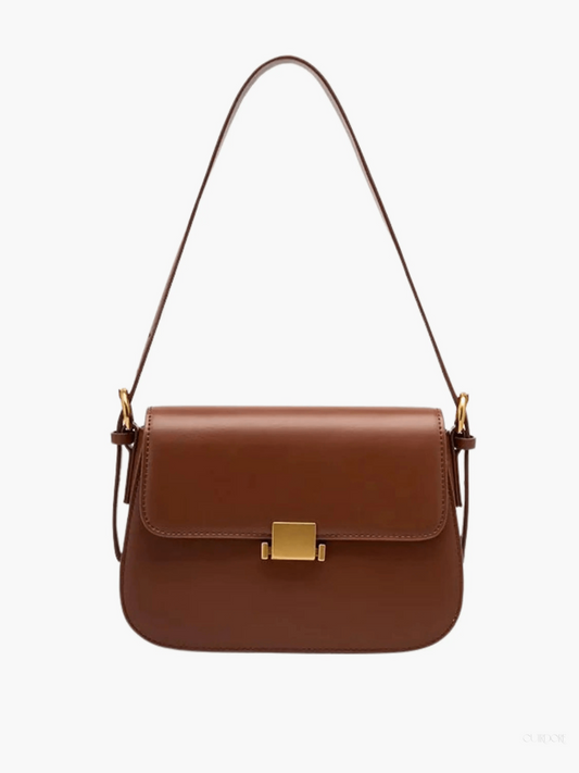 Chic Minimalist Flap Crossbody Shoulder Bag – Structured Design for Everyday Use