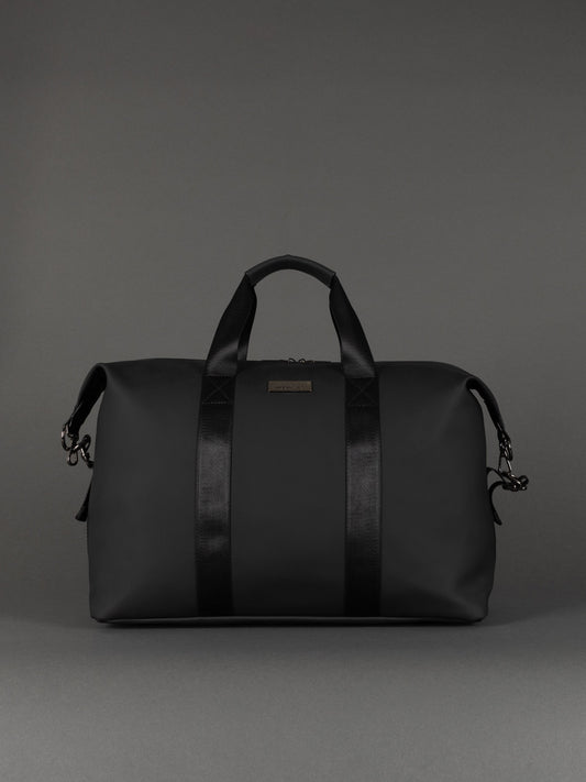 18-Inch Black Lightweight Travel Tote Bag - Cabin Size, Spacious & Versatile Design for Easy Travel