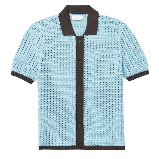 Men's Knitted Button-Up Shirt - Phuket Style