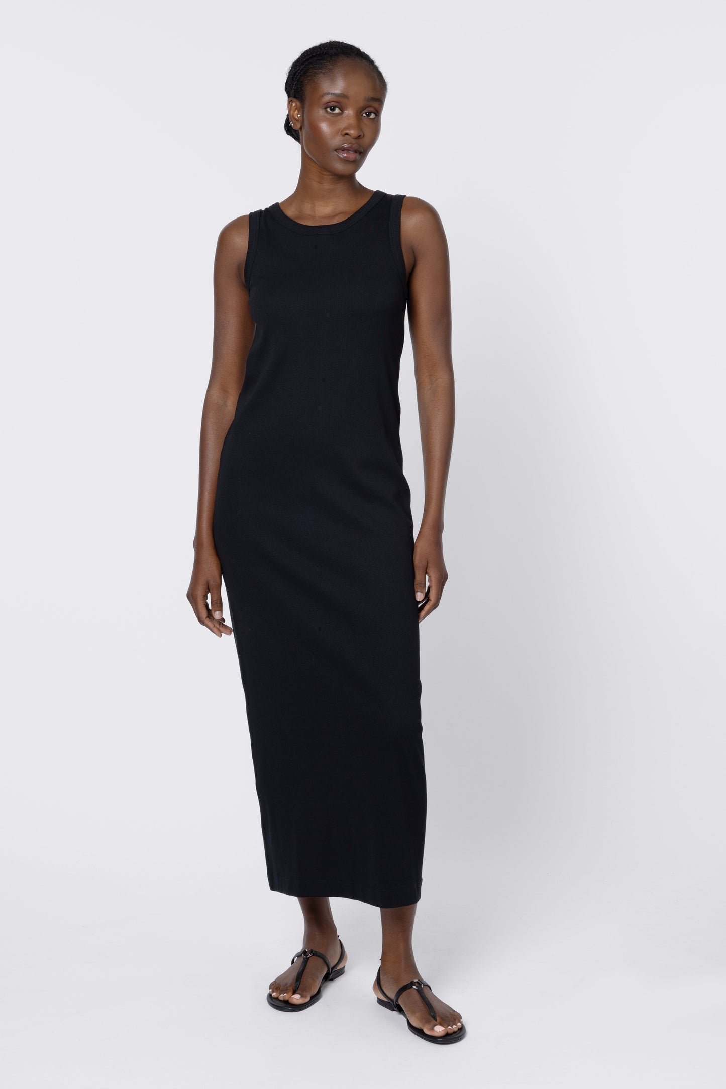 Women's Black Jersey Dress - Casual & Comfortable Everyday Wear