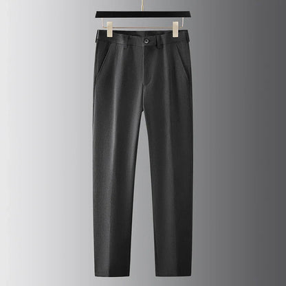 Men's 2-Piece Suit Set - Single-Breasted Blazer and Straight-Leg Trousers for Formal Wear