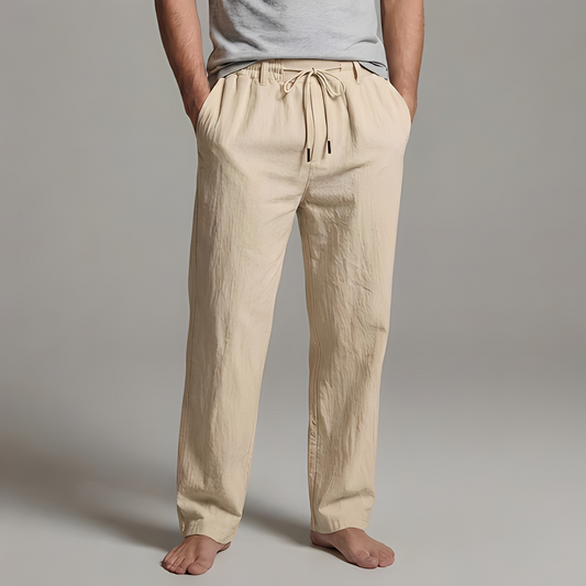Arman - Men's Relaxed Fit Trousers with Drawstring