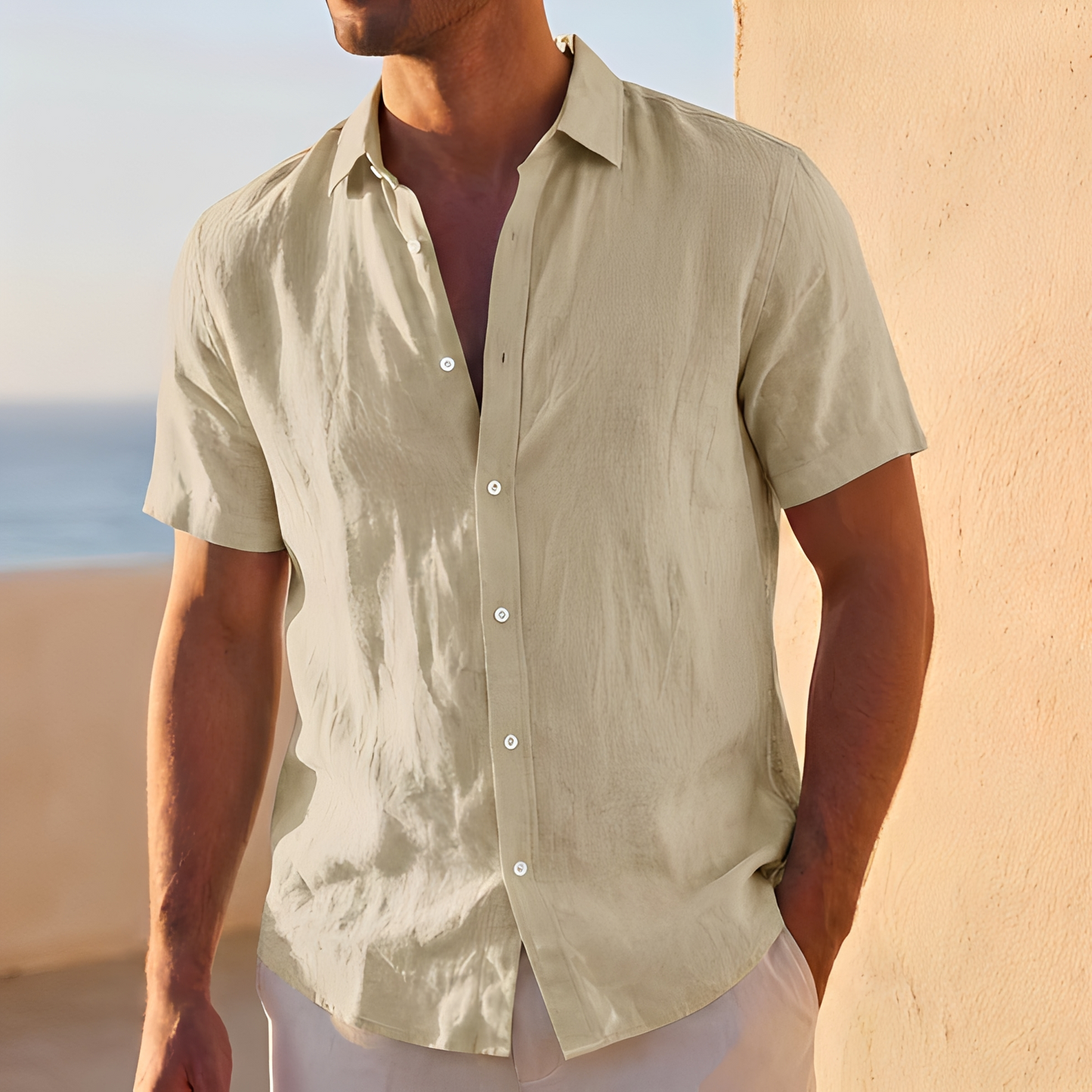 Jassen - Loose Button-Up Shirt for Men