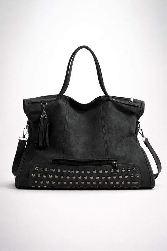Spacious Black Professional Tote Bag for Office and Business Essentials