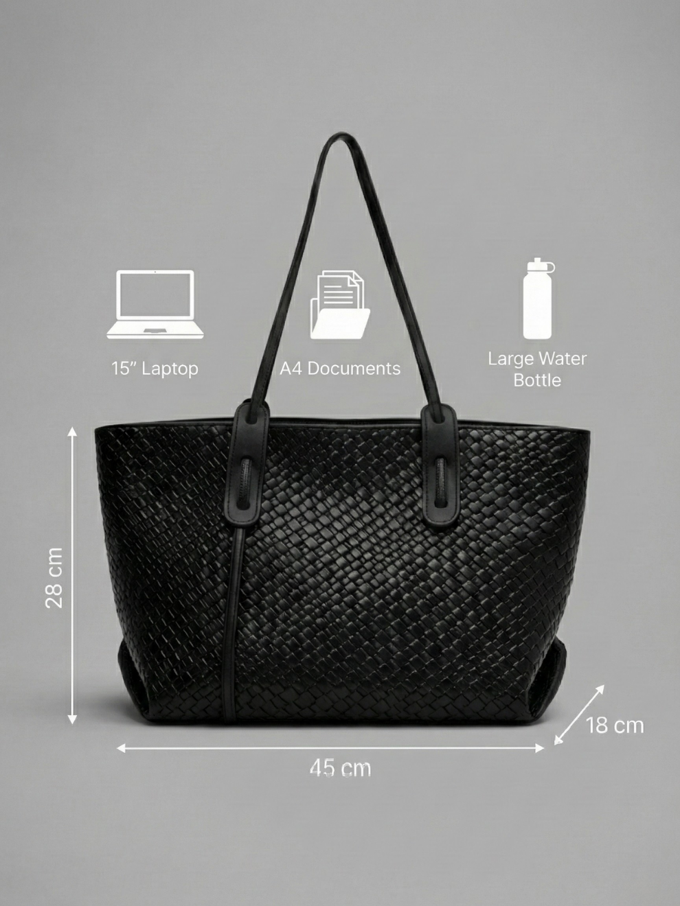Spacious Vegan Leather Work Bag | Stylish and Durable Tote for Professionals