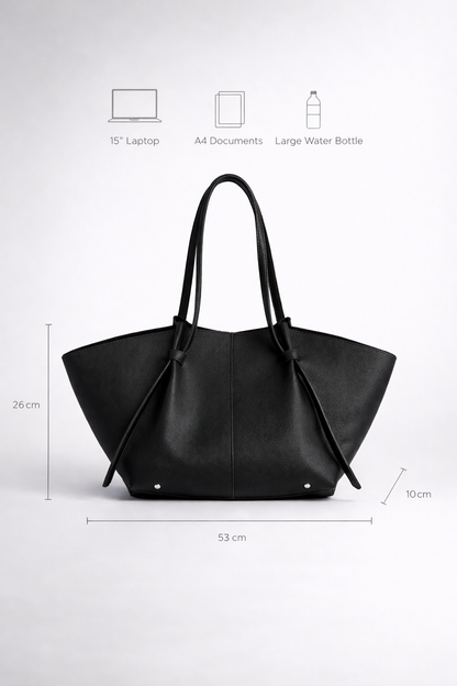 Spacious Leather Tote Bag for Office Use | Stylish Work Handbag