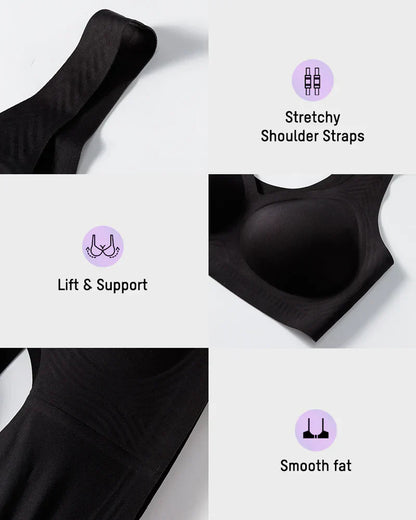 Wire-Free Antibacterial Jelly Bra for Enhanced Lift and Comfort