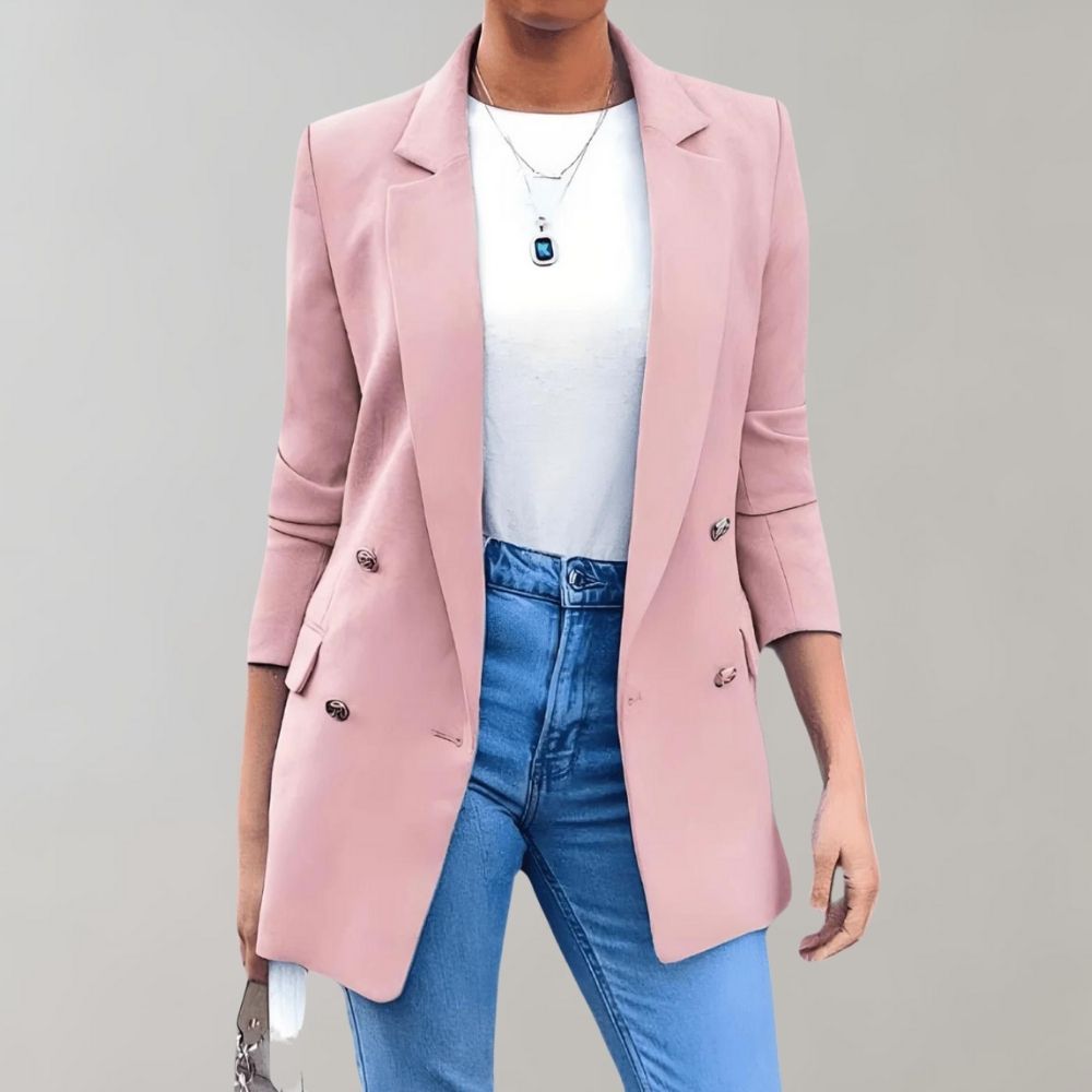 Chic Women's Tailored Blazer - Stylish Versatile Fit for Work and Casual Wear