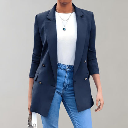 Chic Women's Tailored Blazer - Stylish Versatile Fit for Work and Casual Wear