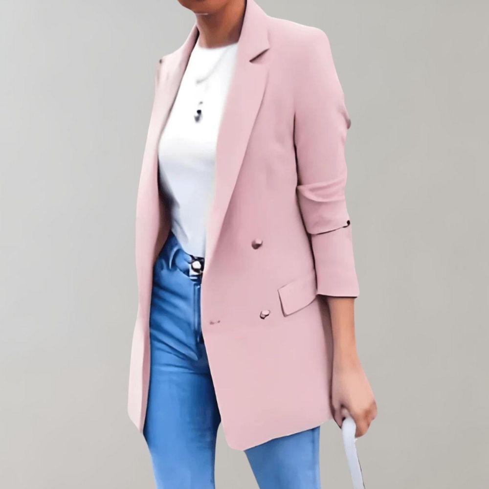 Women's Tailored Blazer - Stylish Fit for Office and Casual Outings