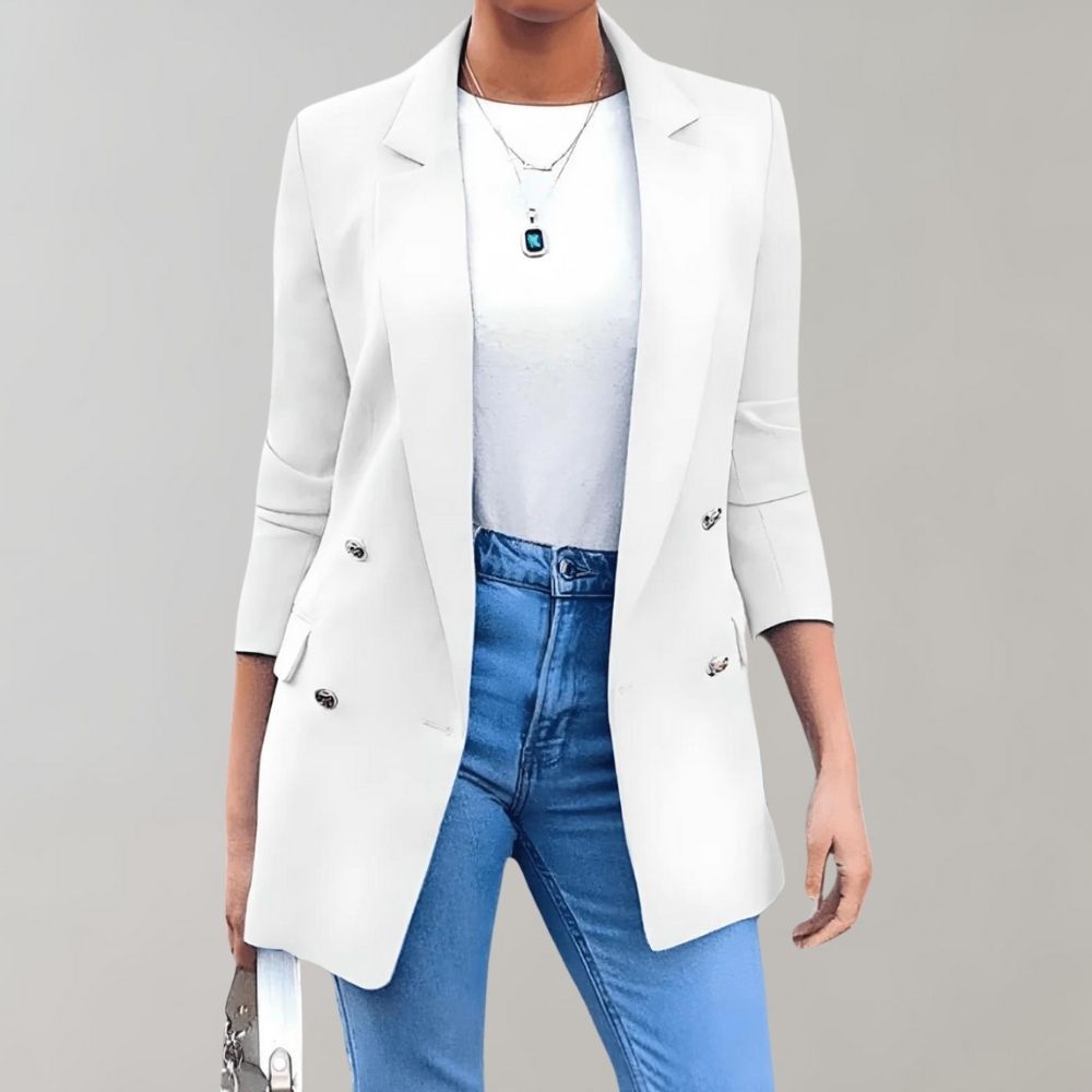 Women's Tailored Blazer - Stylish Fit for Office and Casual Outings