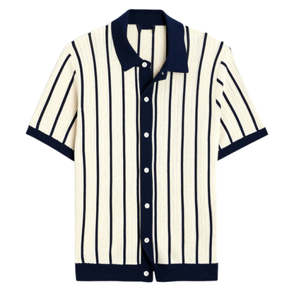 Palawan Knitted Button-Up Shirt for Men - Casual Stylish Top