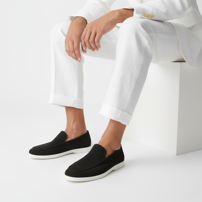 Men's Suede Loafers - Stylish and Comfortable Slip-On Shoes