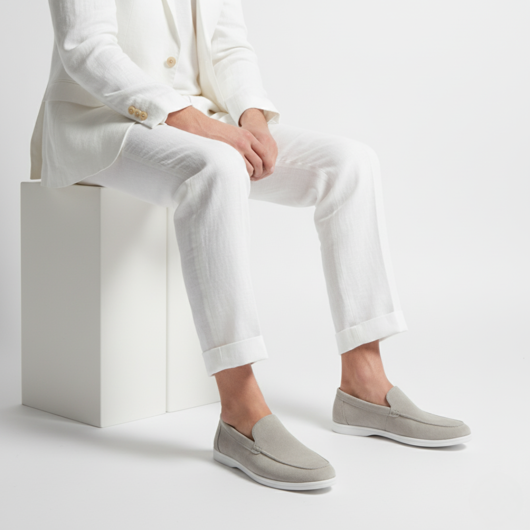Men's Suede Loafers - Stylish and Comfortable Slip-On Shoes