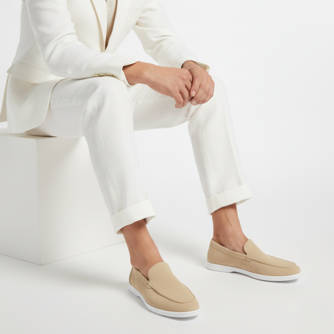 Men's Suede Loafers - Stylish and Comfortable Slip-On Shoes