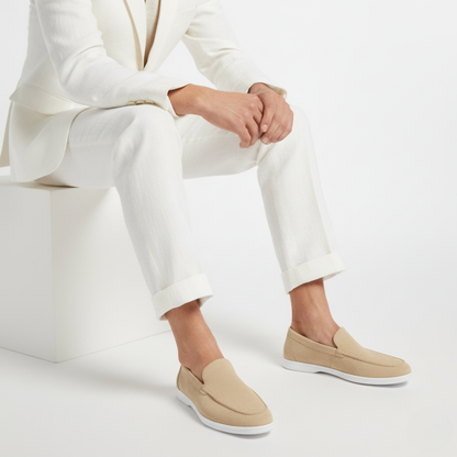 Men's Suede Loafers - Stylish and Comfortable Slip-On Shoes