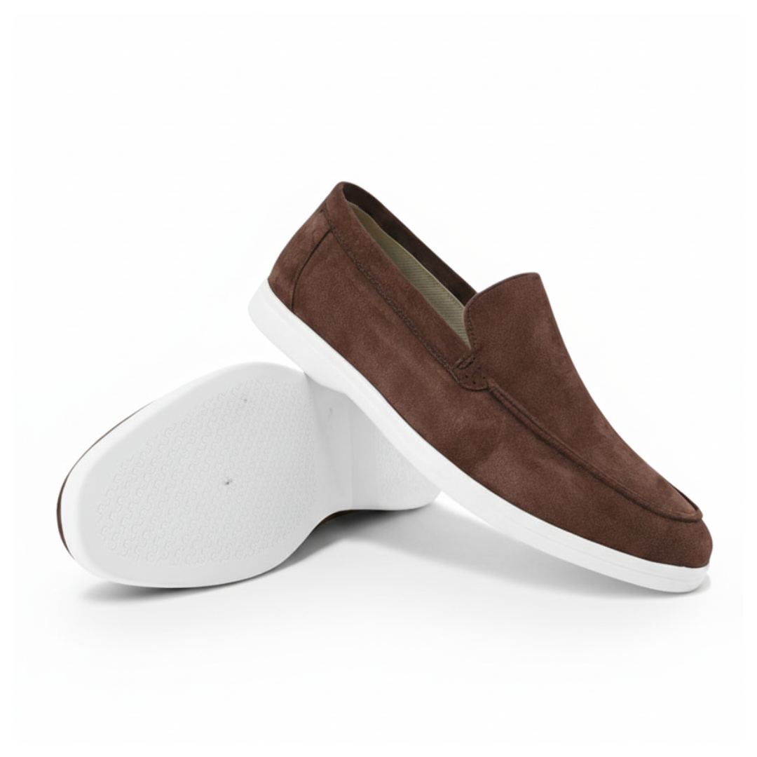 Men's Suede Loafers - Stylish and Comfortable Slip-On Shoes