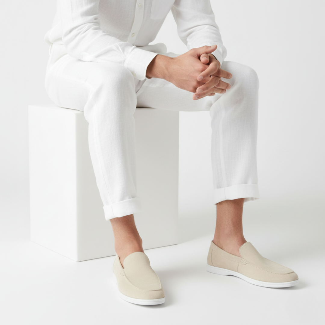 Men's Suede Loafers - Stylish and Comfortable Slip-On Shoes