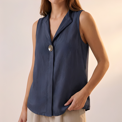 Janice - Women's Loose-Fit Sleeveless Blouse