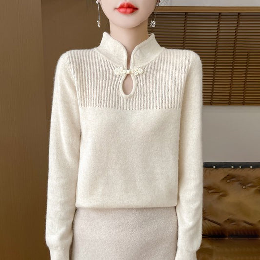 Henrietta - Wool Jumper with High Neck