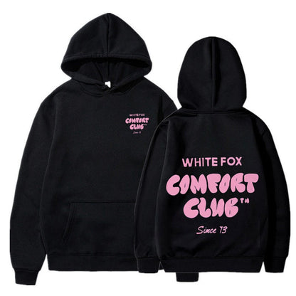 Women's and Men's Casual Hooded Sweatshirt with Devil Fox Design