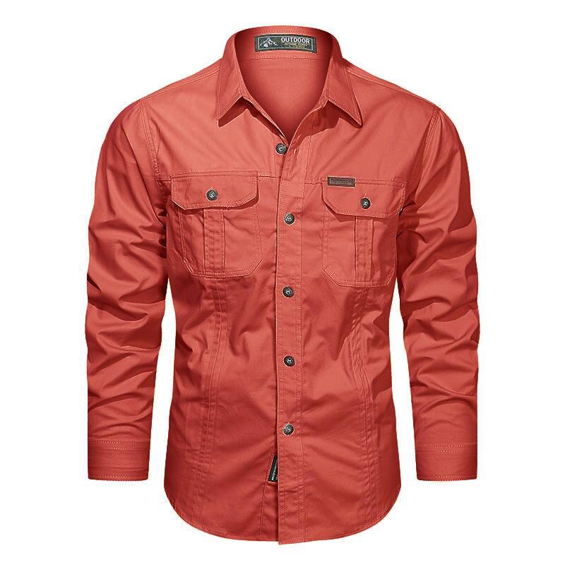 Men's Lightweight Outdoor Shirt – Button-Up Hiking Shirt with Chest Pockets