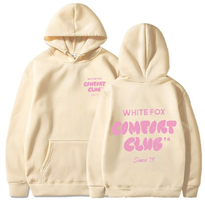 Women's and Men's Casual Hooded Sweatshirt with Devil Fox Design