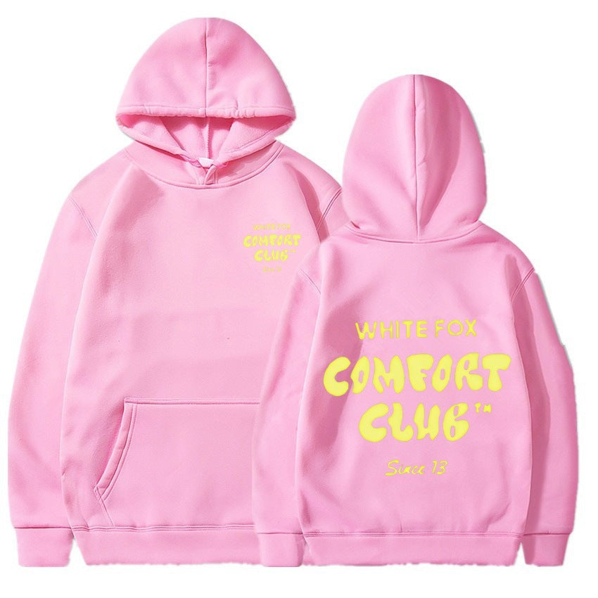 Women's and Men's Casual Hooded Sweatshirt with Devil Fox Design