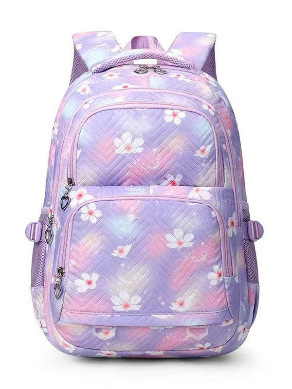 Kids Floral Daisy Pattern Backpack - Stylish and Durable School Bag for Children