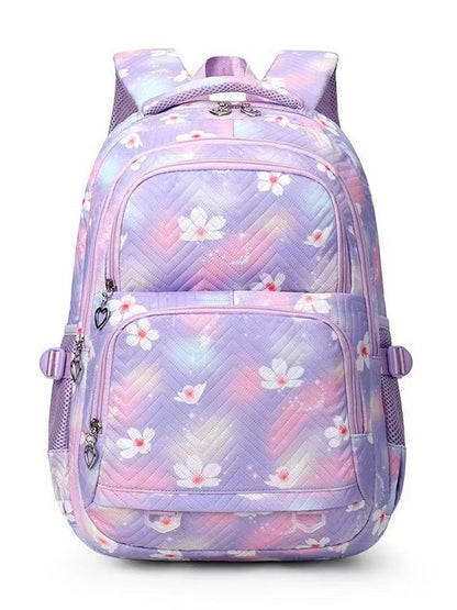 Kids Floral Daisy Pattern Backpack - Stylish and Durable School Bag for Children