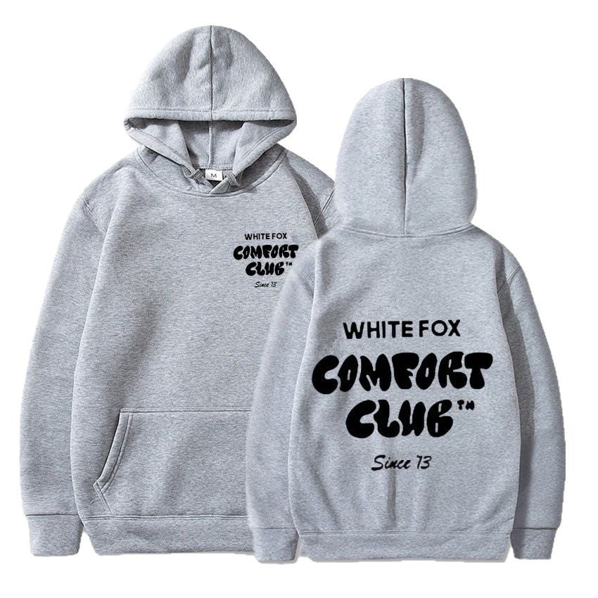 Women's and Men's Casual Hooded Sweatshirt with Devil Fox Design
