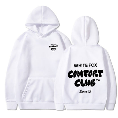 Women's and Men's Casual Hooded Sweatshirt with Devil Fox Design