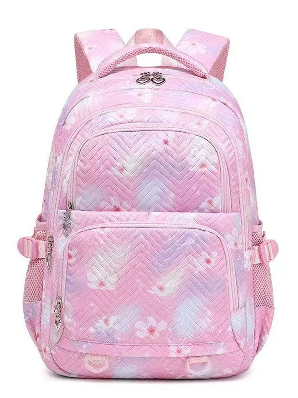 Kids Floral Daisy Pattern Backpack - Stylish and Durable School Bag for Children