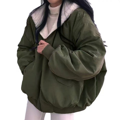 Women's Short Hooded Winter Coat - Stylish Warm Jacket for Cold Weather
