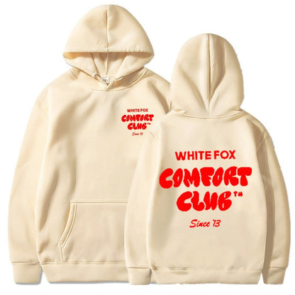 Women's and Men's Casual Hooded Sweatshirt with Devil Fox Design