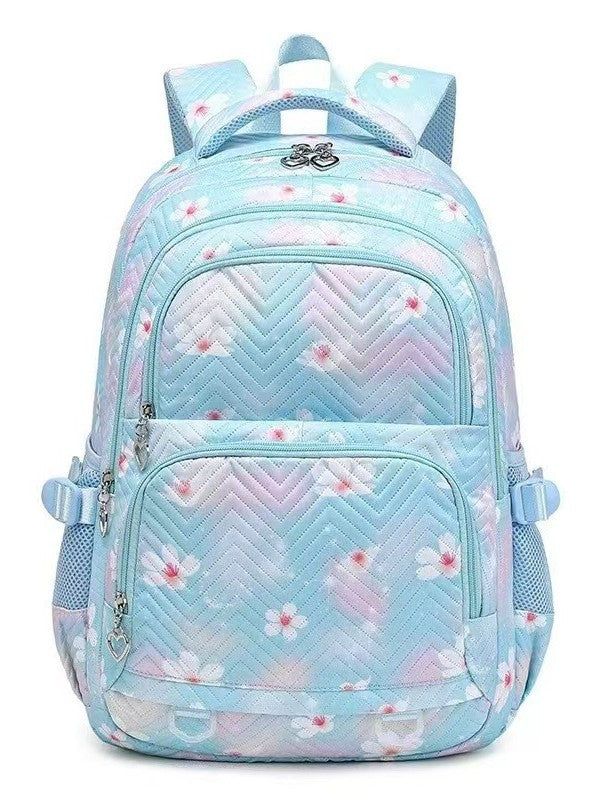 Kids Floral Daisy Pattern Backpack - Stylish and Durable School Bag for Children