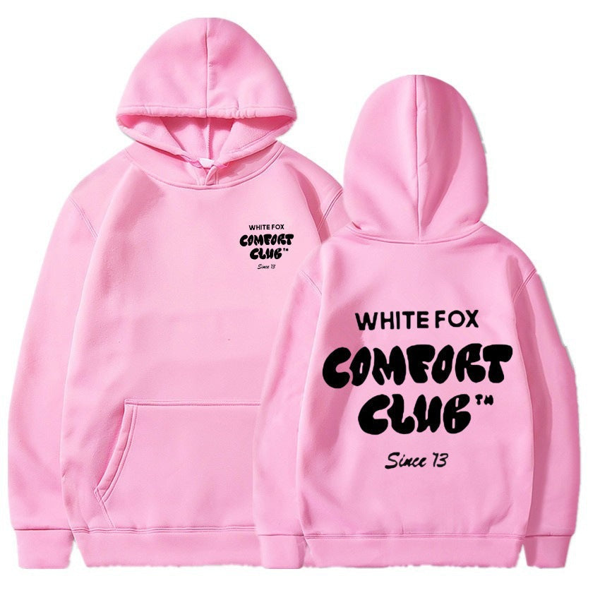 Women's and Men's Casual Hooded Sweatshirt with Devil Fox Design