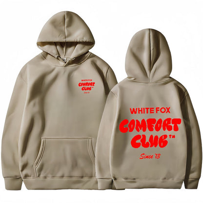 Women's and Men's Casual Hooded Sweatshirt with Devil Fox Design
