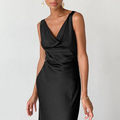 Kailey | Maxi Dress with Draped Neckline