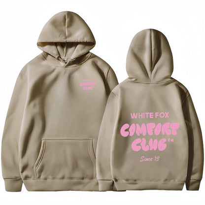 Women's and Men's Casual Hooded Sweatshirt with Devil Fox Design