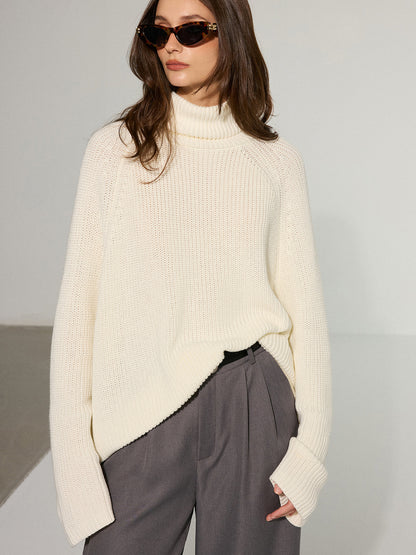 Vienna | Cream Jumper with Open Back and Wide Sleeves