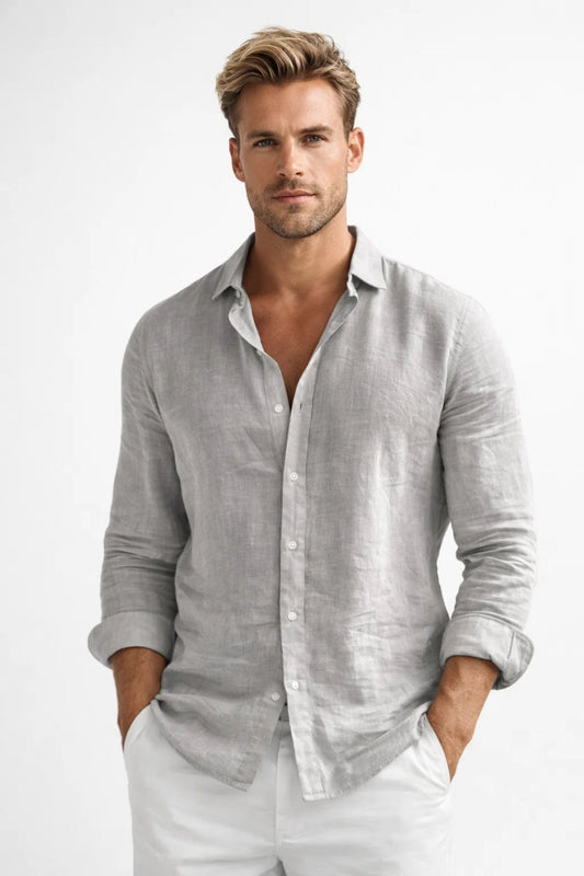Shirt for Men - Relaxed Fit with Classic Collar and Button Closure | Casual