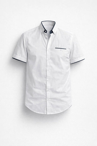 Short Sleeve Shirt for Men | Elegant & Comfortable | Tailored Silhouette | Summer