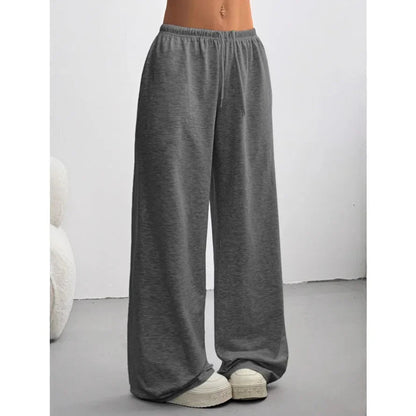Wide Leg Women's Jogger Pants - Casual Comfort Trousers for Everyday Wear
