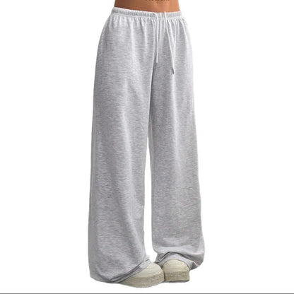 Wide Leg Women's Jogger Pants - Casual Comfort Trousers for Everyday Wear