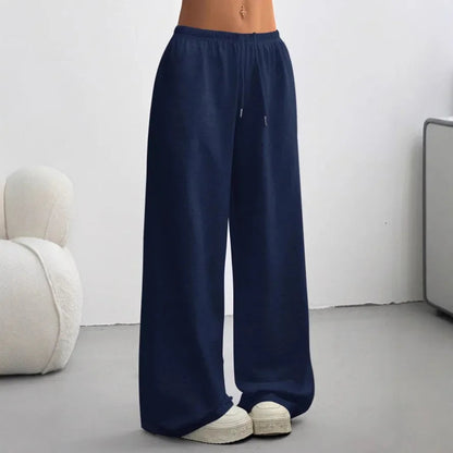 Wide Leg Women's Jogger Pants - Casual Comfort Trousers for Everyday Wear
