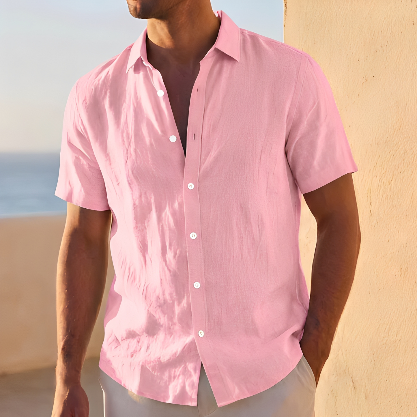 Jassen - Loose Button-Up Shirt for Men