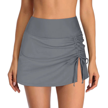 Sudie | Swim Skirt with Ruffles and Split