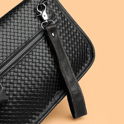 Men's Genuine Leather Crossbody Bag – Everyday Sling Shoulder Bag
