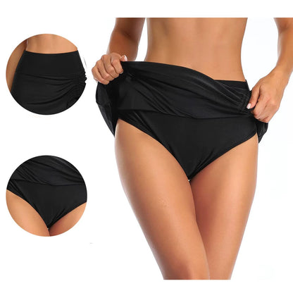 Sudie | Swim Skirt with Ruffles and Split